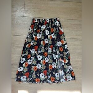 NATURAL LIFE Floral Midi Skirt